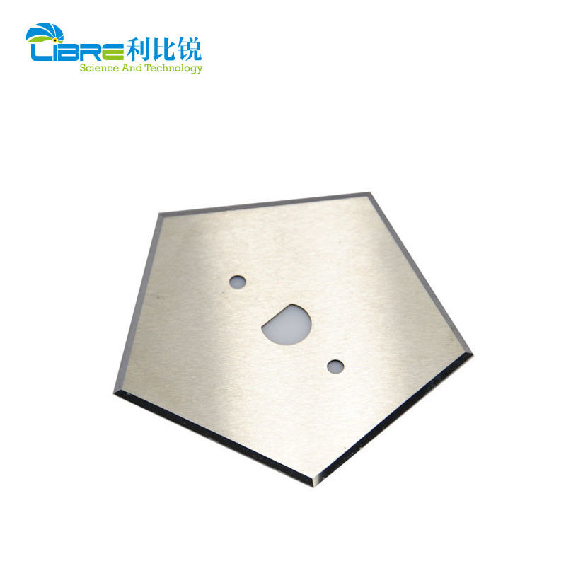 Carbide de tungstênio 0.53mm faca pentagonal com duas faces 5 bordas de corte lâmina de corte industrial