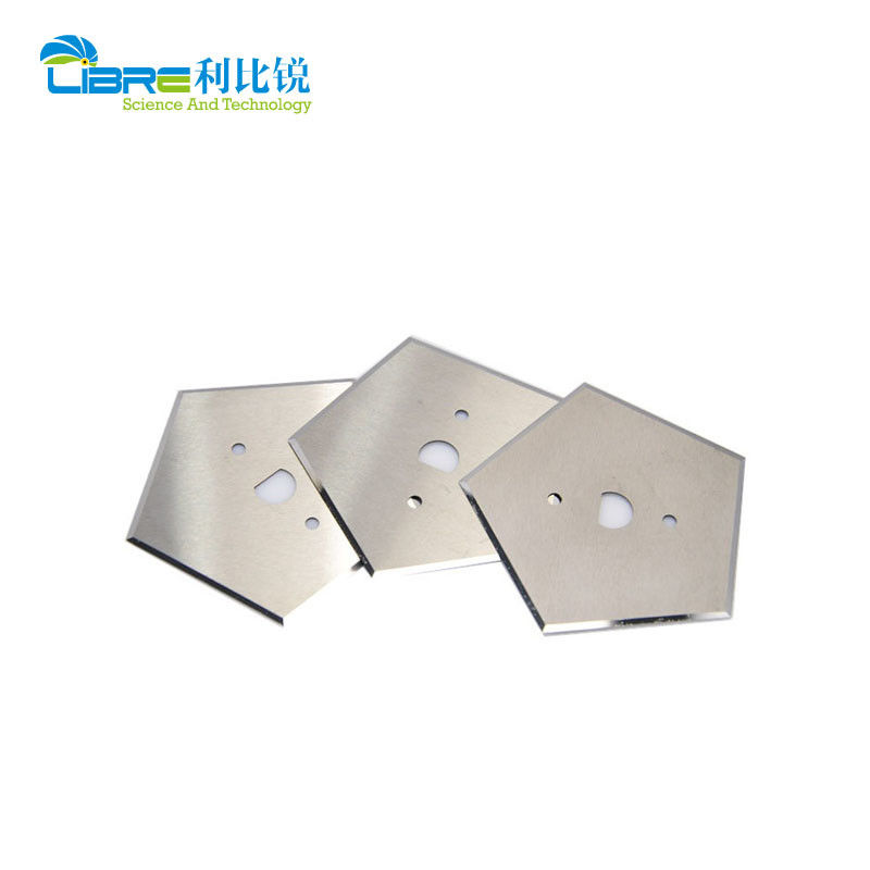 Carbide de tungstênio 0.53mm faca pentagonal com duas faces 5 bordas de corte lâmina de corte industrial