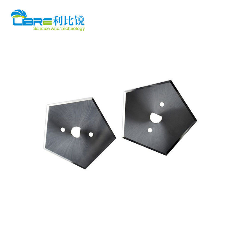 Faca pentagonal 40.9mm HRA89 Lâmina de cortador industrial para máquina de fabricação de sacos de cimento