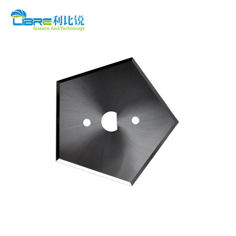 Faca pentagonal 40.9mm HRA89 Lâmina de cortador industrial para máquina de fabricação de sacos de cimento