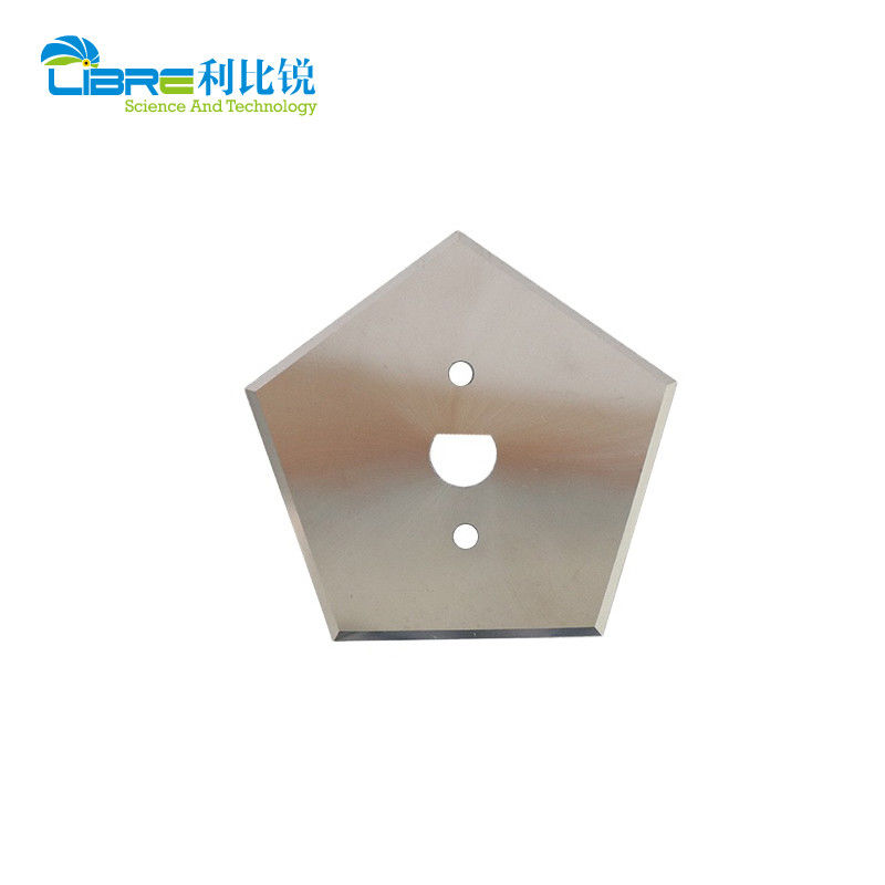 Lâmina Pentagon de Carboneto de Tungstênio com 5 Gumes de Corte e 66,9mm de Comprimento Lâminas Industriais de Guilhotina
