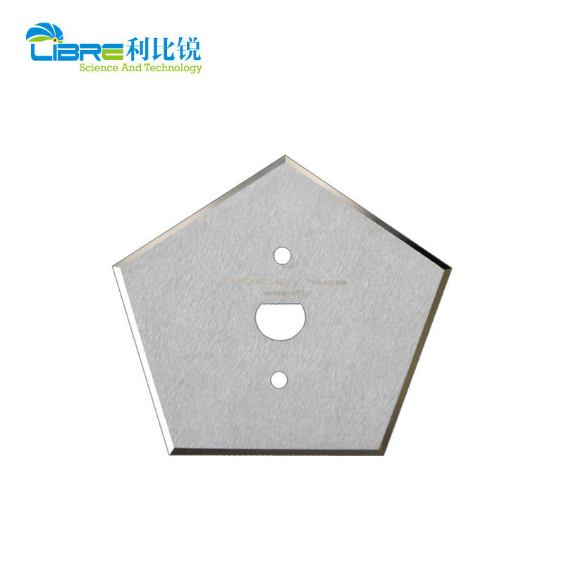 Carbide de tungstênio 0.53mm faca pentagonal com duas faces 5 bordas de corte lâmina de corte industrial