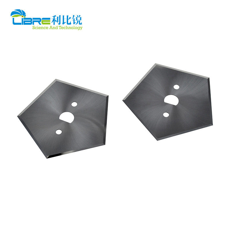 Lâmina Pentagon de Carboneto de Tungstênio com 5 Gumes de Corte e 66,9mm de Comprimento Lâminas Industriais de Guilhotina
