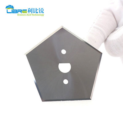 Lâmina Pentagon de Carboneto de Tungstênio com 5 Gumes de Corte e 66,9mm de Comprimento Lâminas Industriais de Guilhotina