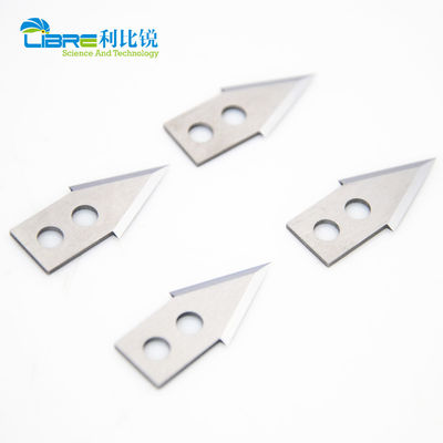Lâminas de corte industriais do carboneto de tungstênio 34x16x1mm com 2 furos redondos pequenos